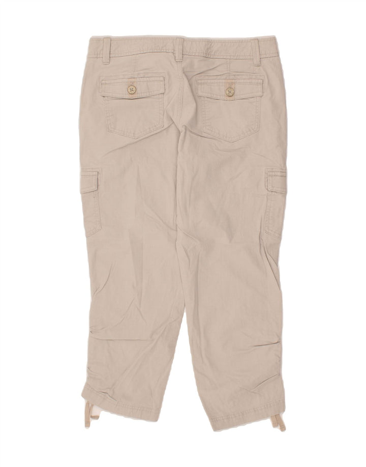EDDIE BAUER Womens Cargo Cropped Trousers US 4 Small W30 L24 Grey Cotton Vintage Eddie Bauer and Second-Hand Eddie Bauer from Messina Hembry 