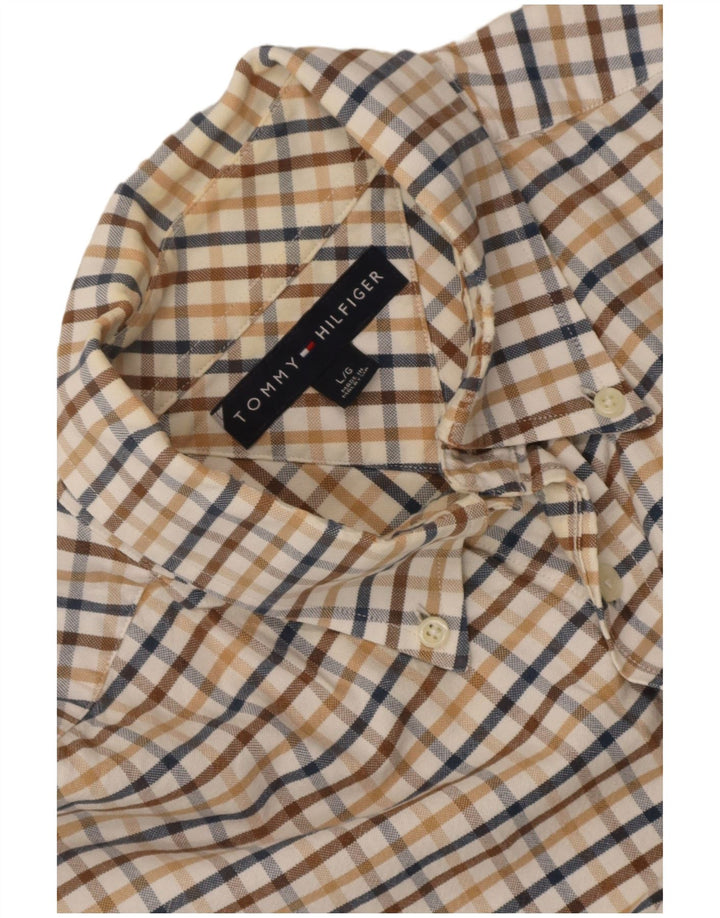 Tommy Hilfiger Herreskjorte Stor Beige Ternet