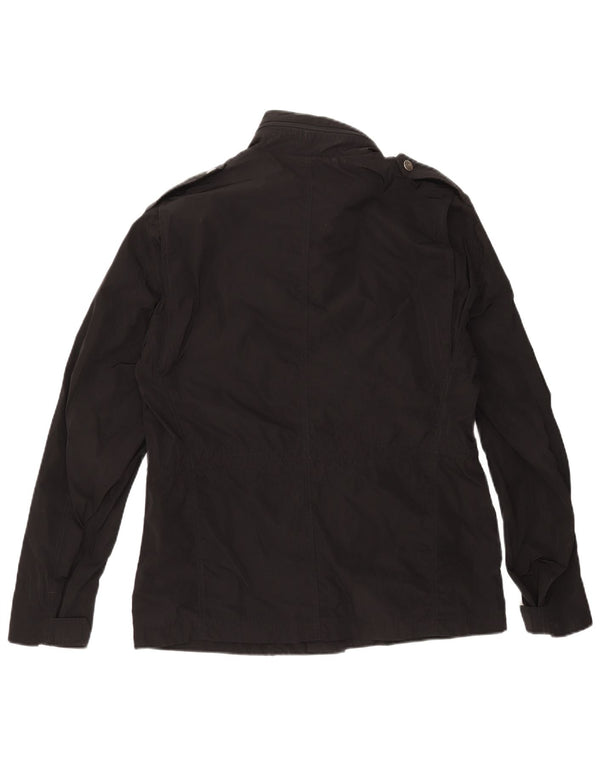 Calvin Klein Jeans Herre Military Jacket UK 40 Large Black Polyester