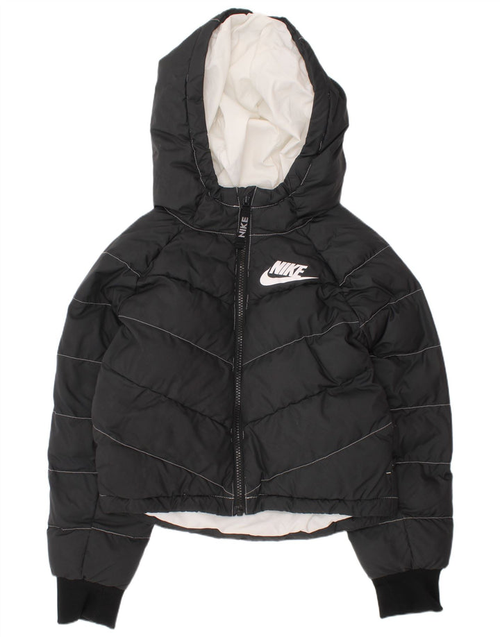 Nike Piger Polstret Hættejakke 8-9 år Lille Sort Polyester