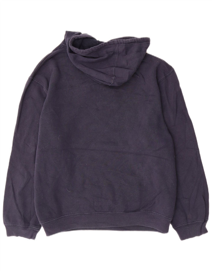 REEBOK oversized hættetrøje til kvinder UK 16 Stor marineblå bomuld