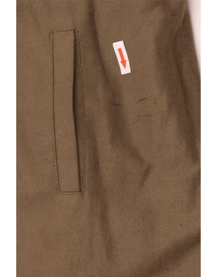 Dannimac Dame Sherpa Overfrakke UK 14 Large Khaki Polyester