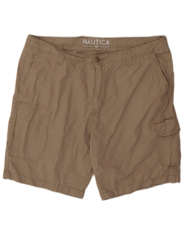 Nautica Herre Cargo Shorts W38 XL Beige Bomuld