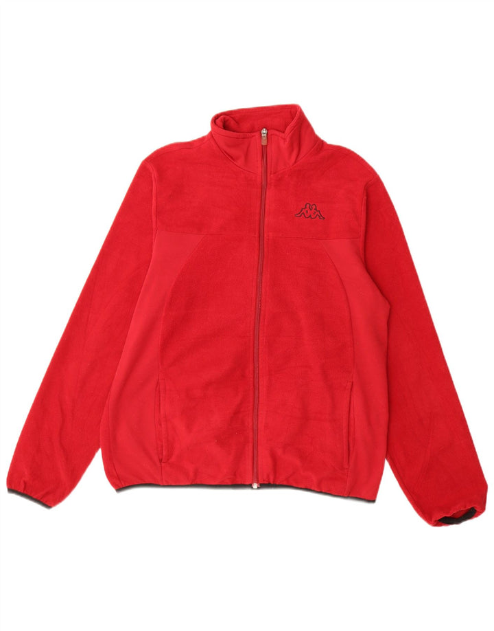 Kappa Dame Fleecejakke UK 14 Medium Rød Polyester