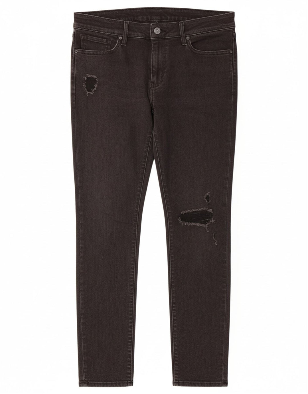 LEVI'S Womens 711 Distressed Skinny Jeans W30 L29 Black