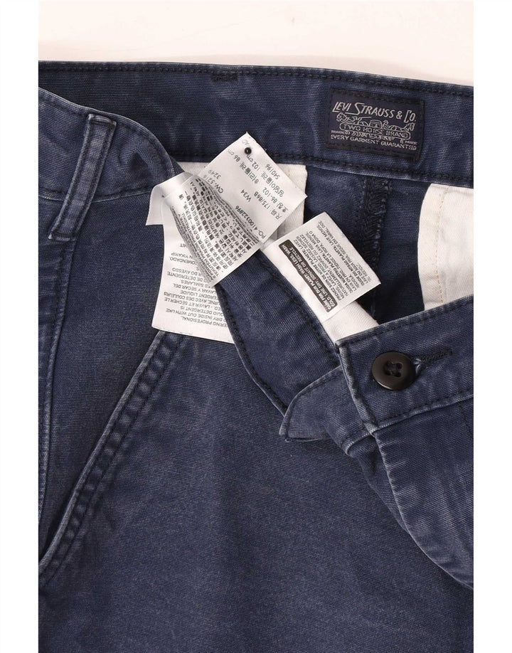Levi's Chino Shorts til mænd W34 Large Navy Blue Bomuld