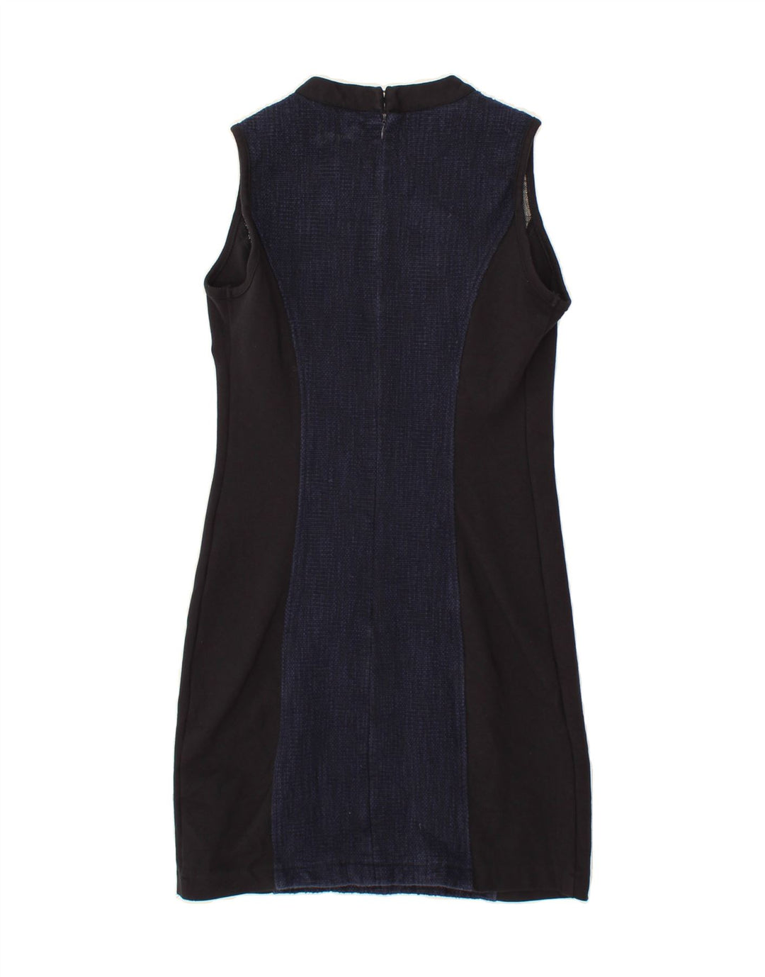 DESIGUAL Womens Sleeveless Sheath Dress EU 38 Medium Black Patchwork Vintage Desigual and Second-Hand Desigual from Messina Hembry 