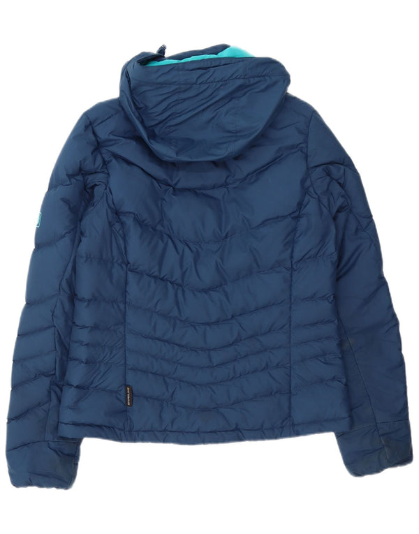 Jack Wolfskin, polstret jakke til kvinder, UK 8/10 Lille marineblå polyester
