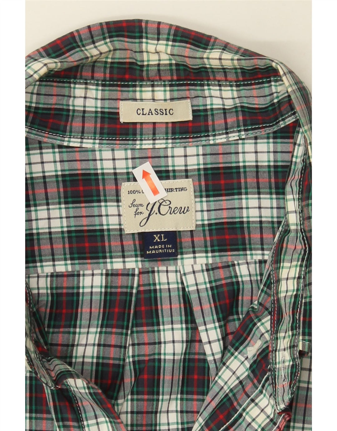 J. CREW Mens Classic Fit Shirt XL Grey Check Cotton Vintage J. Crew and Second-Hand J. Crew from Messina Hembry 