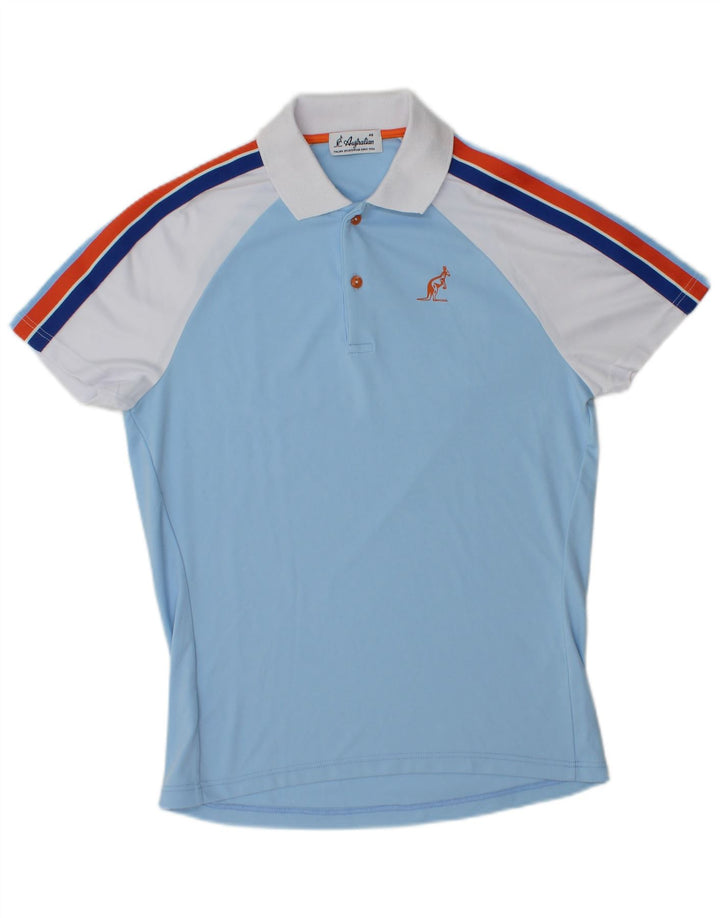 AUSTRALIAN L'ALPINA Poloshirt til mænd IT 46 Small Blue Colourblock Polyester