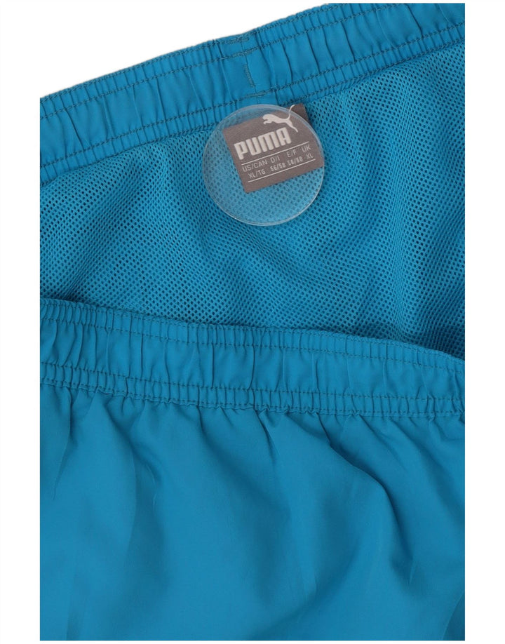 Puma Herre grafiske svømmeshorts XL Blå