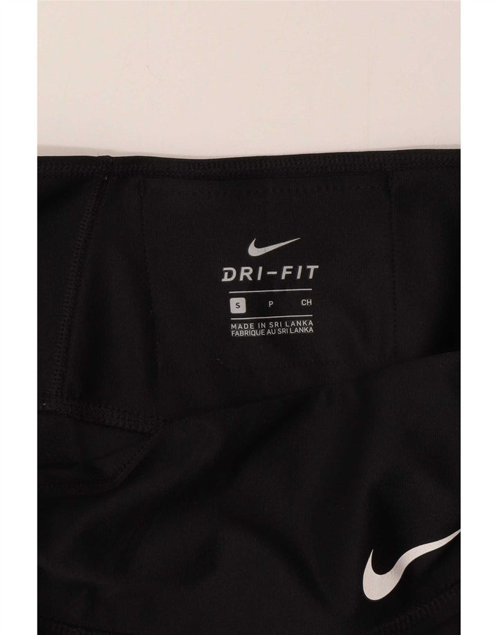 Nike Dame Grafiske Leggings UK 8 Lille Sort