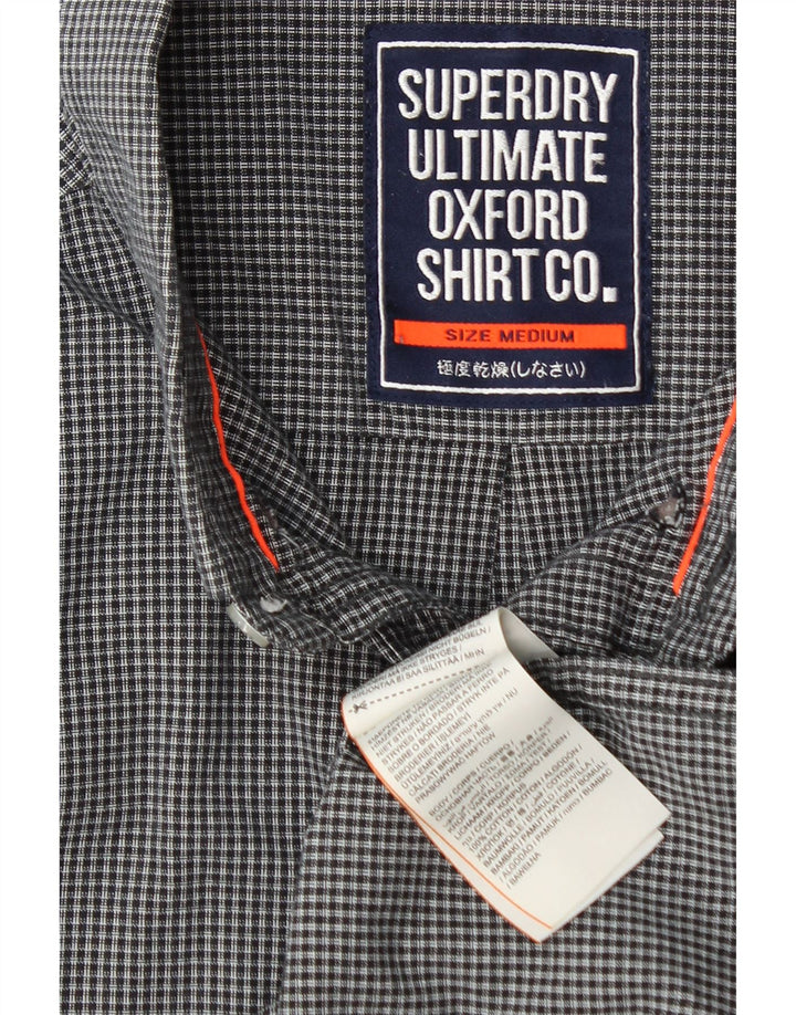 Superdry Herreskjorte Medium Navy Blue Gingham Cotton