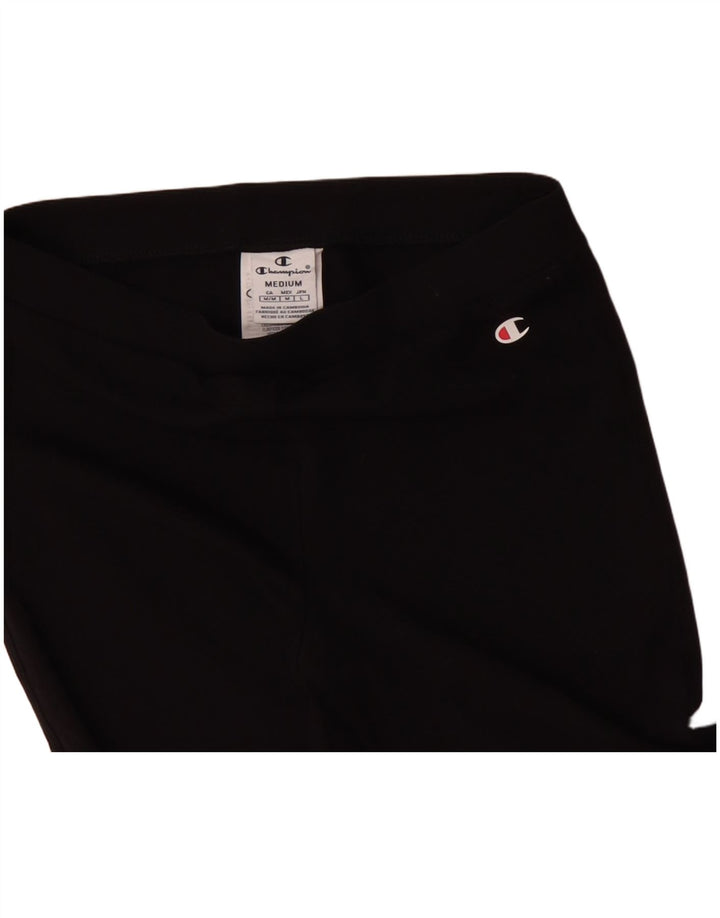 Champion Womens Bermuda Sport Shorts UK 14 Medium Black Bomuld