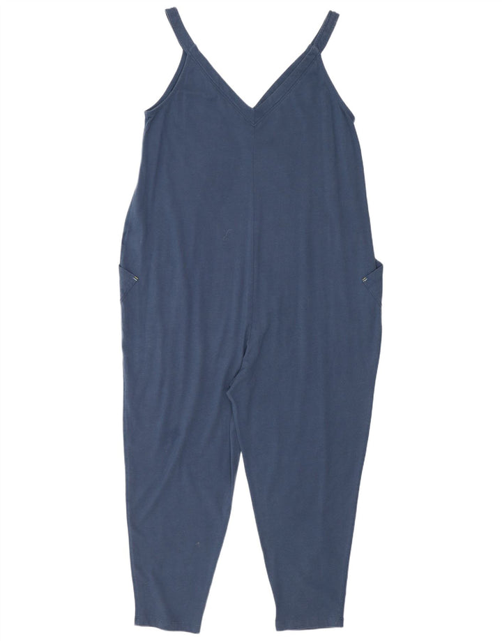White Stuff Dame Jumpsuit UK 10 Small Blue Cotton