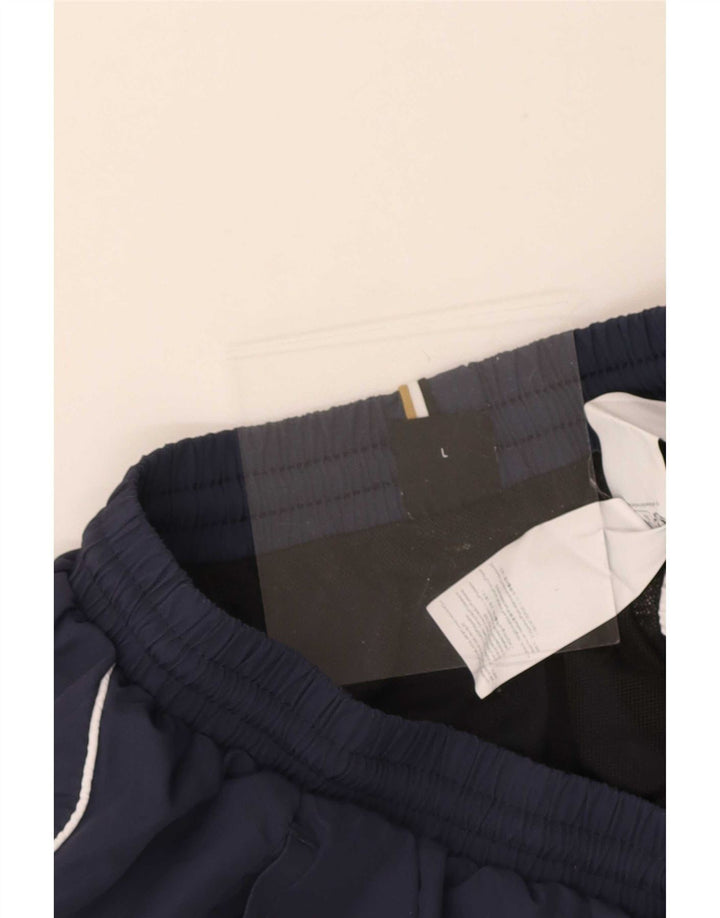 Hugo Boss Herre grafiske sportsshorts store marineblå polyester