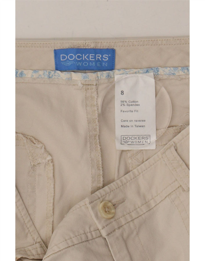 DOCKERS Womens Bermuda Shorts US 8 Medium W30  Beige Cotton Vintage Dockers and Second-Hand Dockers from Messina Hembry 