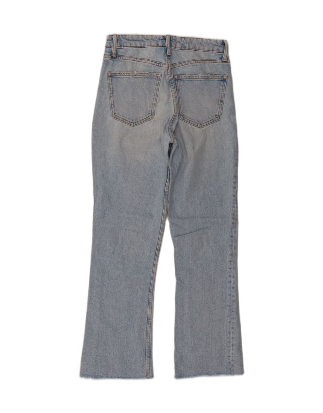 Zara Dame High Rise Bootcut Jeans EU 34 2XS W24 L26 Blå
