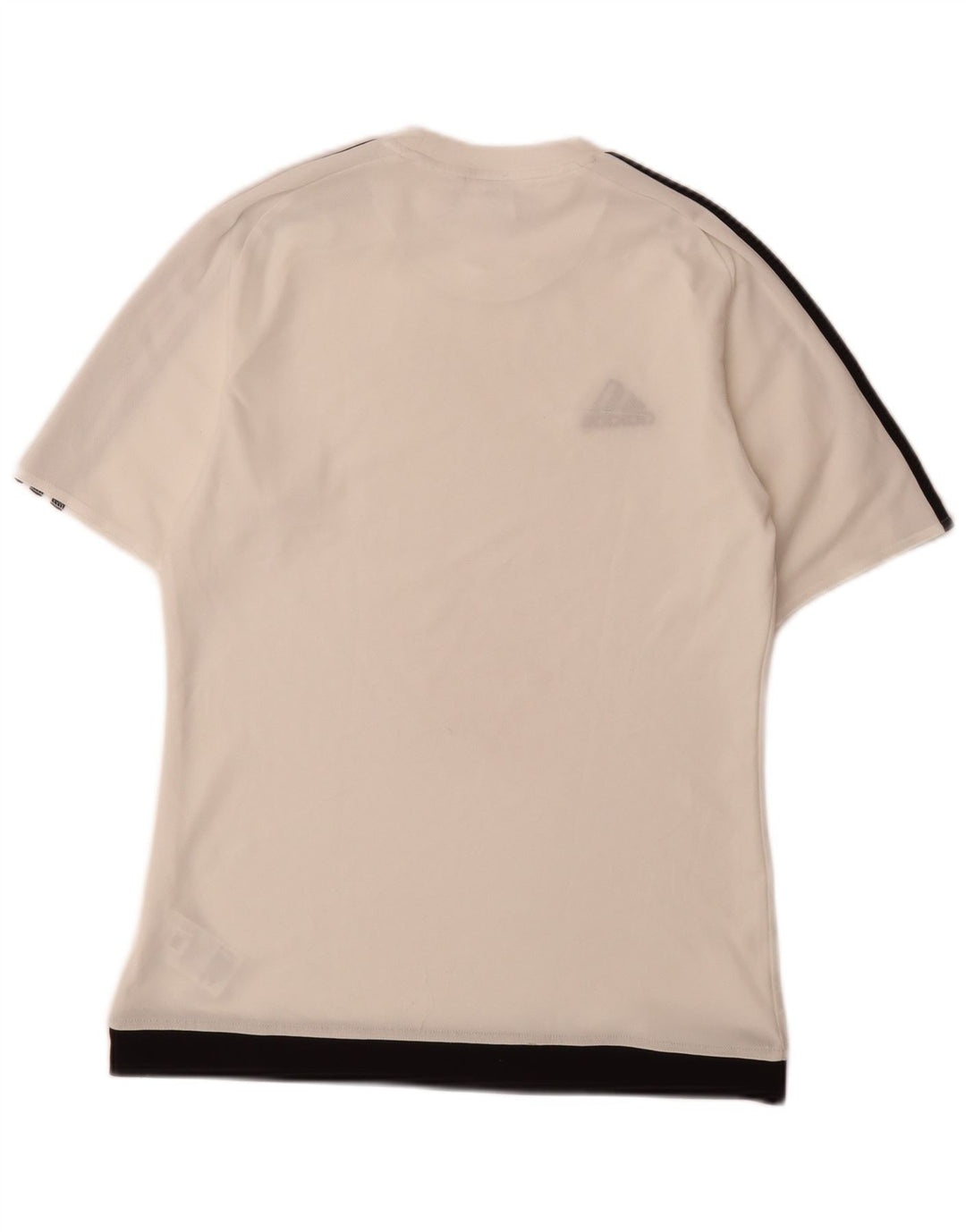 Adidas Herre T-Shirt Top Lille Hvid Polyester Sports