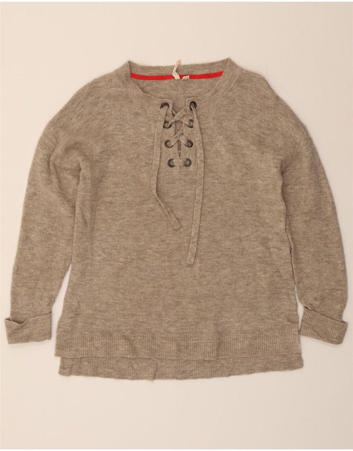 WHITE STUFF Womens Jumper Sweater UK 12 Medium Beige Acrylic Vintage White Stuff and Second-Hand White Stuff from Messina Hembry 