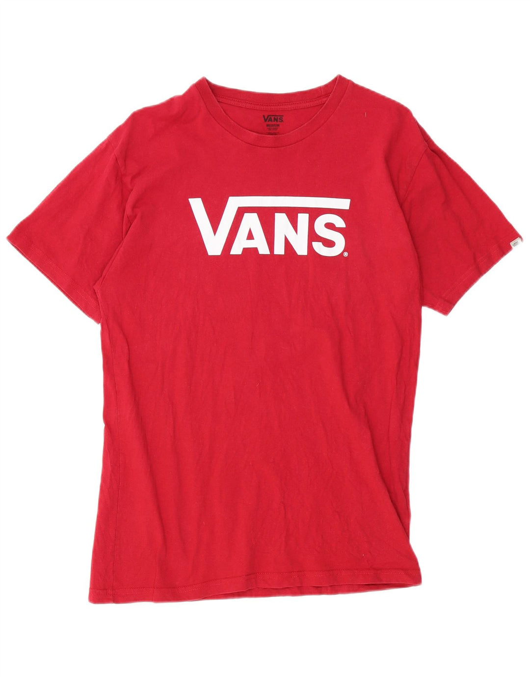 VANS Herre grafisk T-shirt Top Medium Rød Bomuld