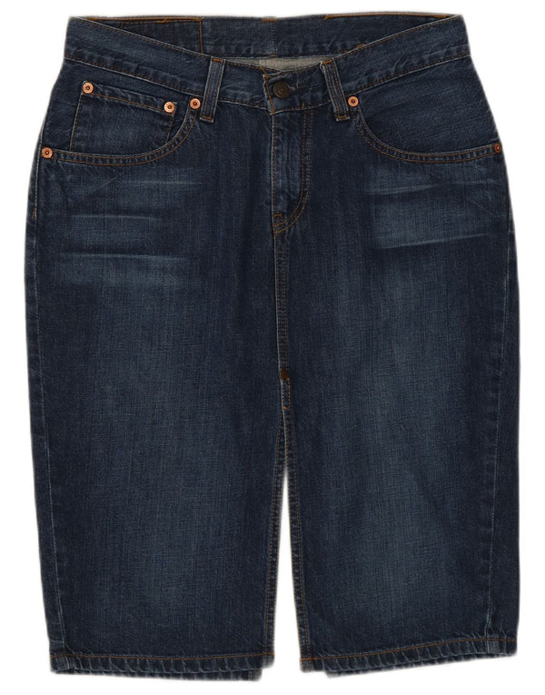 Levi's Dame 669 denimnederdel W28 Mellem marineblå bomuld