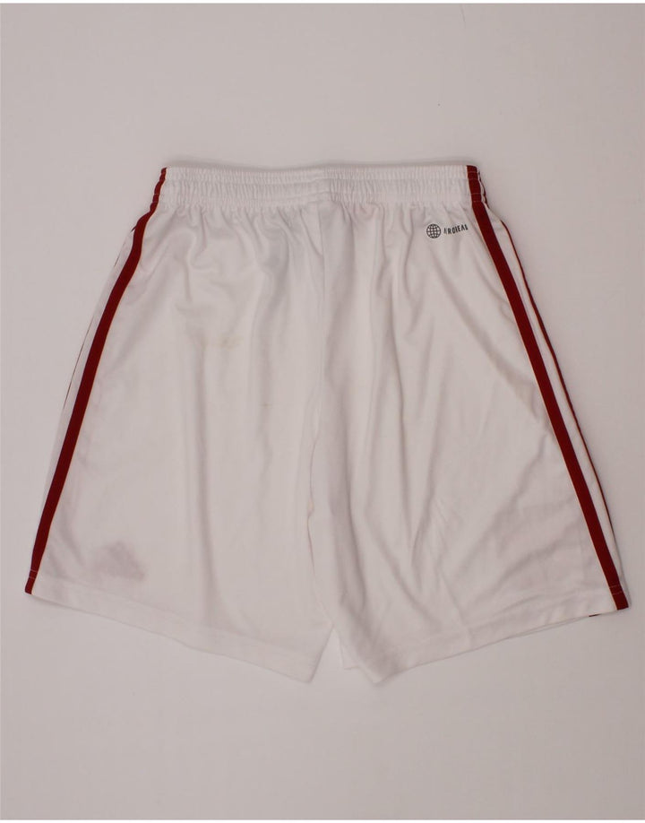 Adidas Boys Aeroready Sports Shorts 11-12 År Hvid Polyester