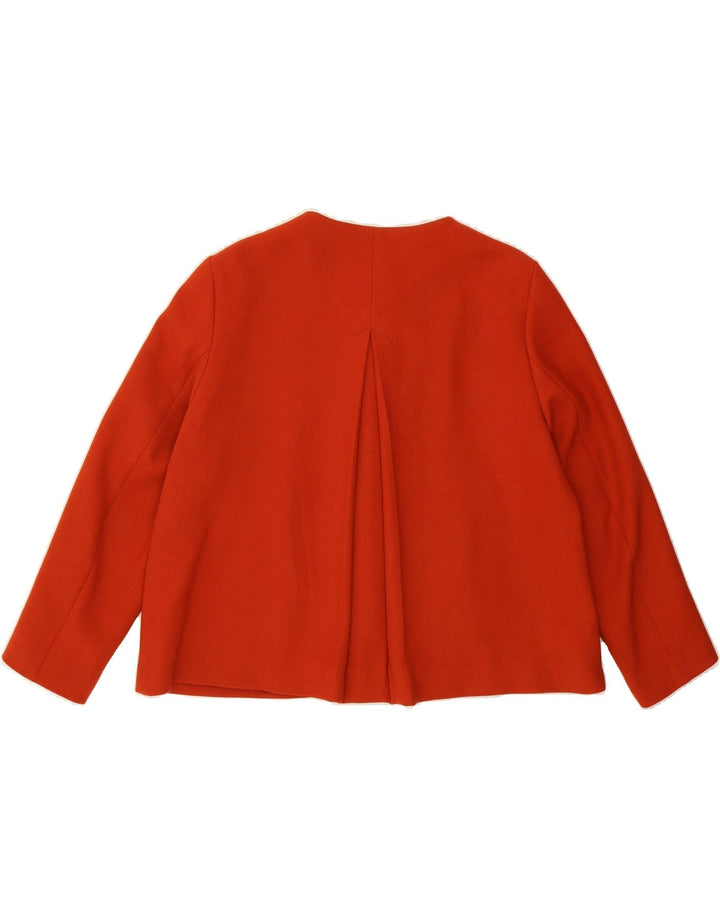 ZARA Womens 1 Button Blazer Jacket UK 16 Large Brown Polyester Vintage Zara and Second-Hand Zara from Messina Hembry 