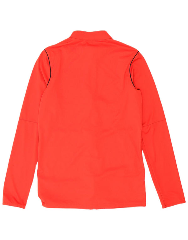 Nike Dame Dri Fit Træningsdragt Topjakke UK 10 Lille Rød Polyester