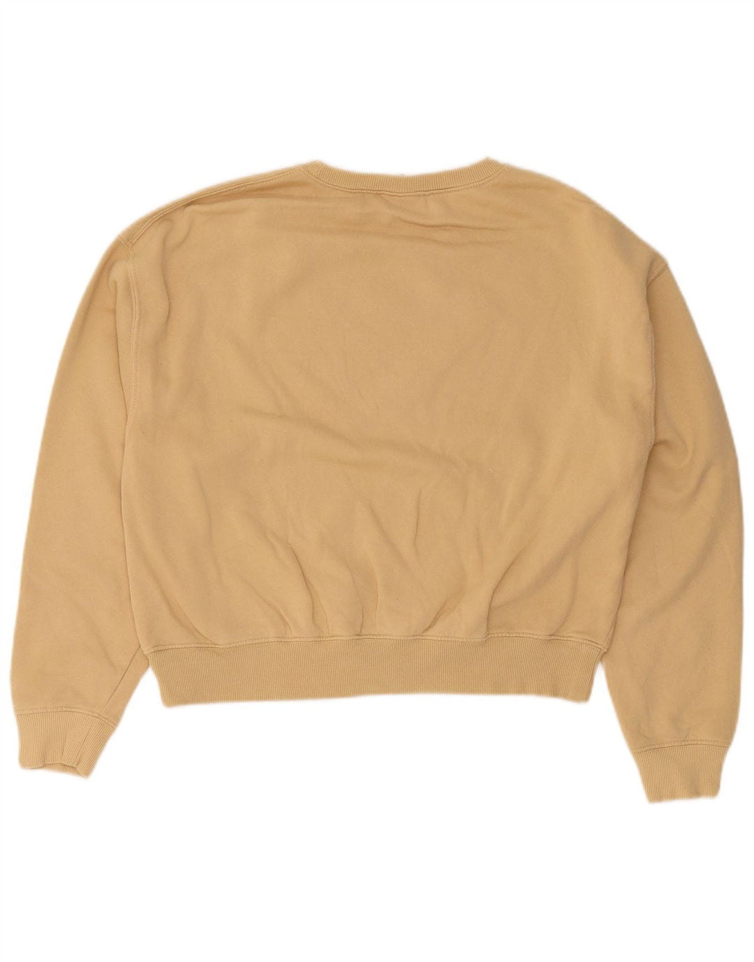 Pull & Bear Dame Oversized Sweatshirt Jumper UK 14 Medium Beige Bomuld
