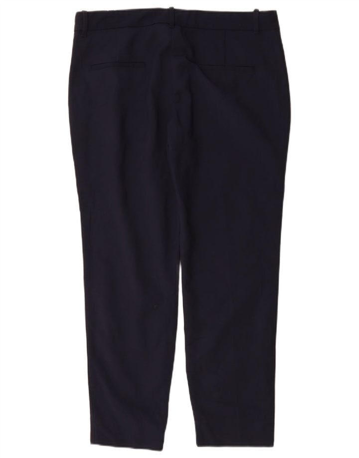 Zara Dame Slim Chino Bukser Large W30 L27 Marineblå