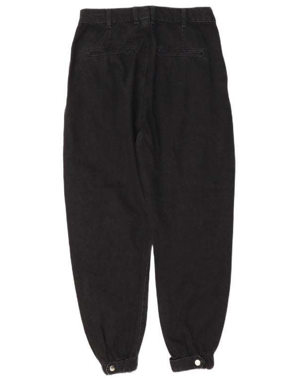Zara Womens Tapered Jeans EU 34 2XS W24 L26 Sort Bomuld