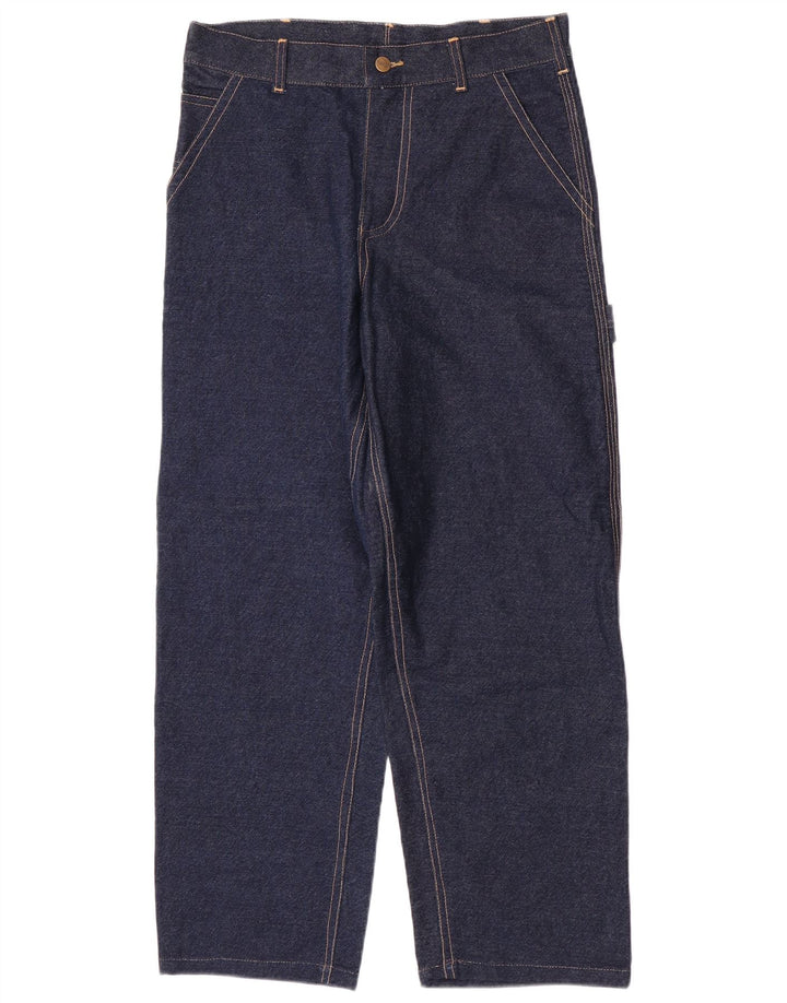 Carhartt Mens Cargo Jeans W32 L27 Navy Blue Cotton