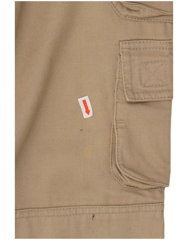 SLAM Mens Straight Cargo Trousers IT 50 Large W34 L33 Beige