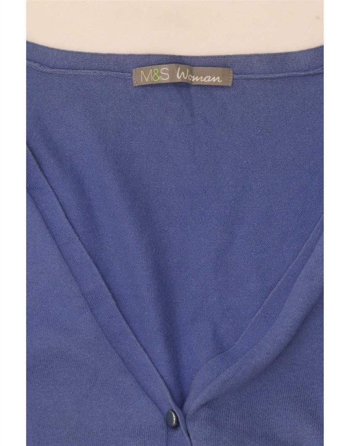 Marks & Spencer Dame Cardigan Sweater UK 16 Large Blue