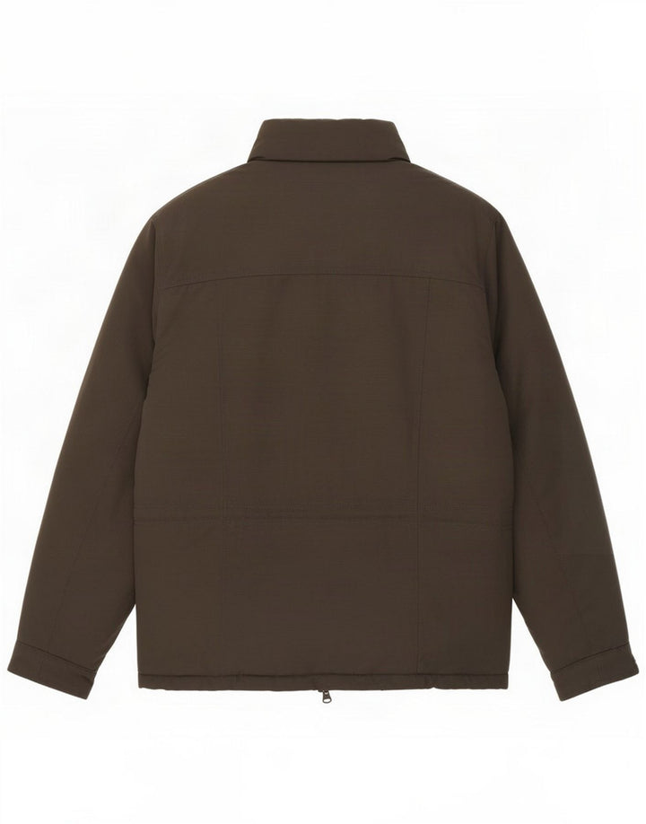 North Sails Herre hættepolstret jakke UK 36 Small Khaki Polyester