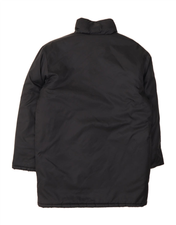 ADIDAS Mens Italia Padded Coat UK 38/40 Medium Black Polyester Vintage Adidas and Second-Hand Adidas from Messina Hembry 
