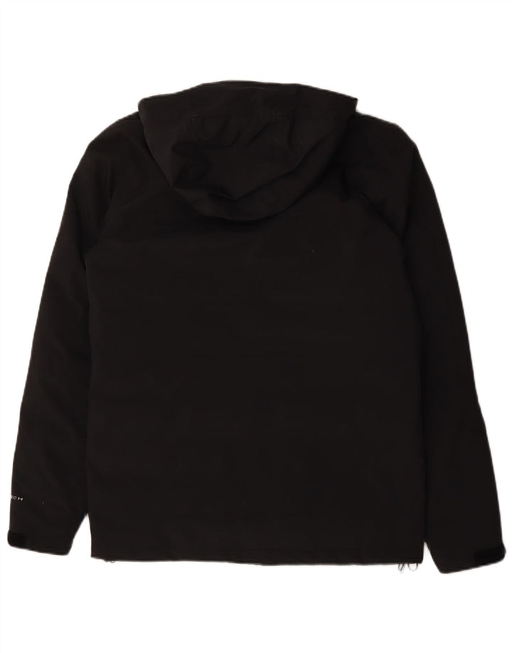 Columbia Herre Hooded Windbreaker Jacket UK 36 Small Black Polyester