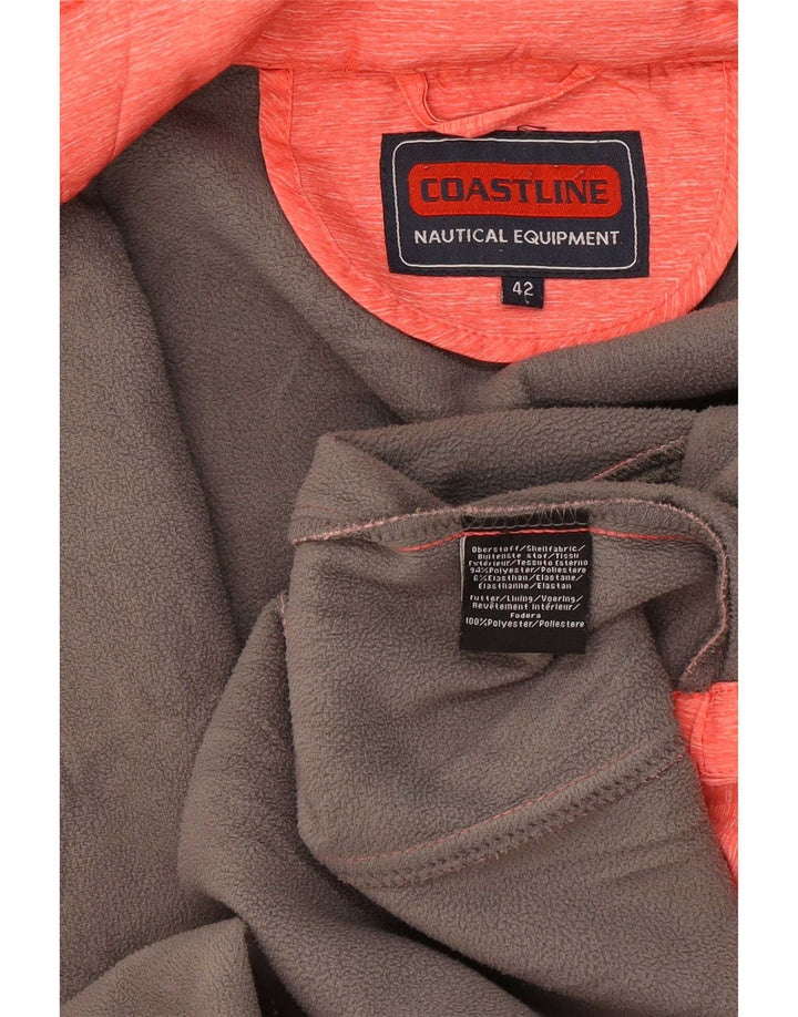 Coast vindjakke med hætte til kvinder EU 42 Stor rød flækket polyester