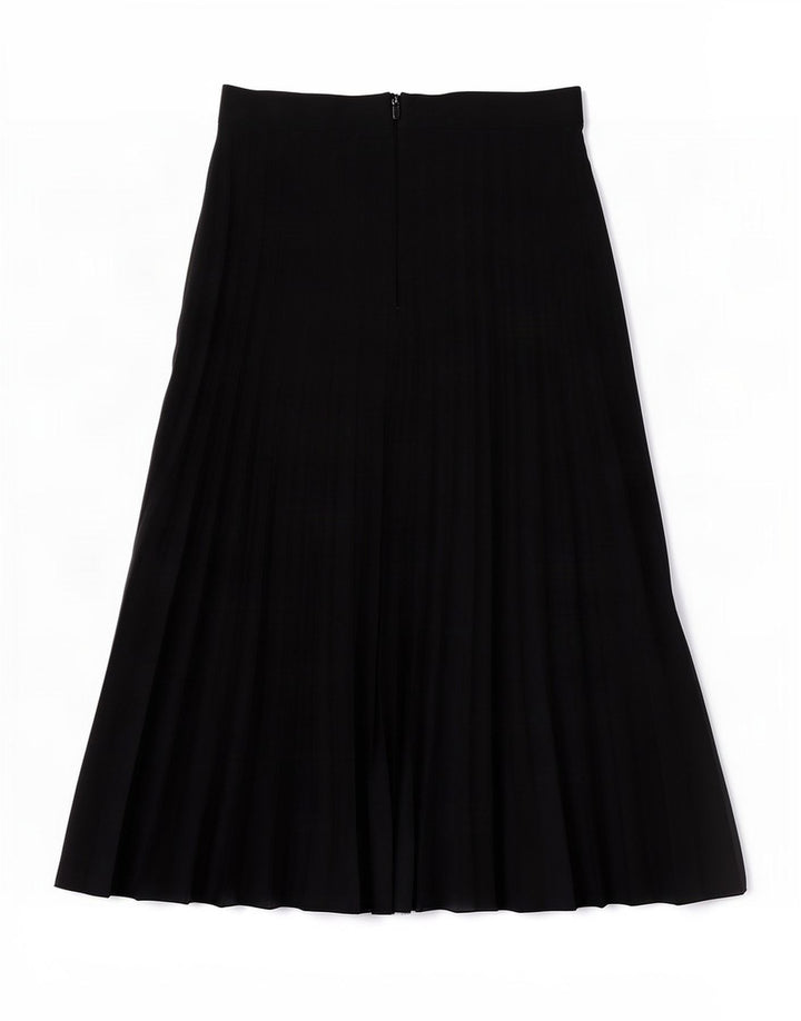 Zara Kvinder plisseret A-line nederdel Small W26 Sort