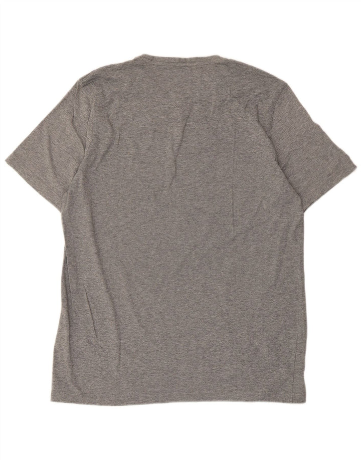 Puma Herre Grafisk T-Shirt Top XL Grå Bomuld