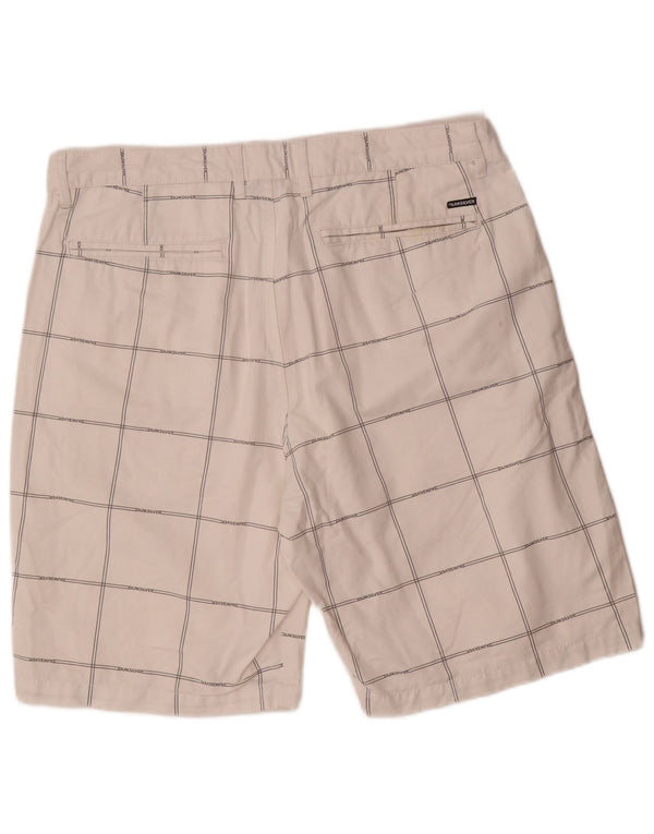 Quiksilver Herre Regular Chino Shorts W36 Large White Ternet Bomuld