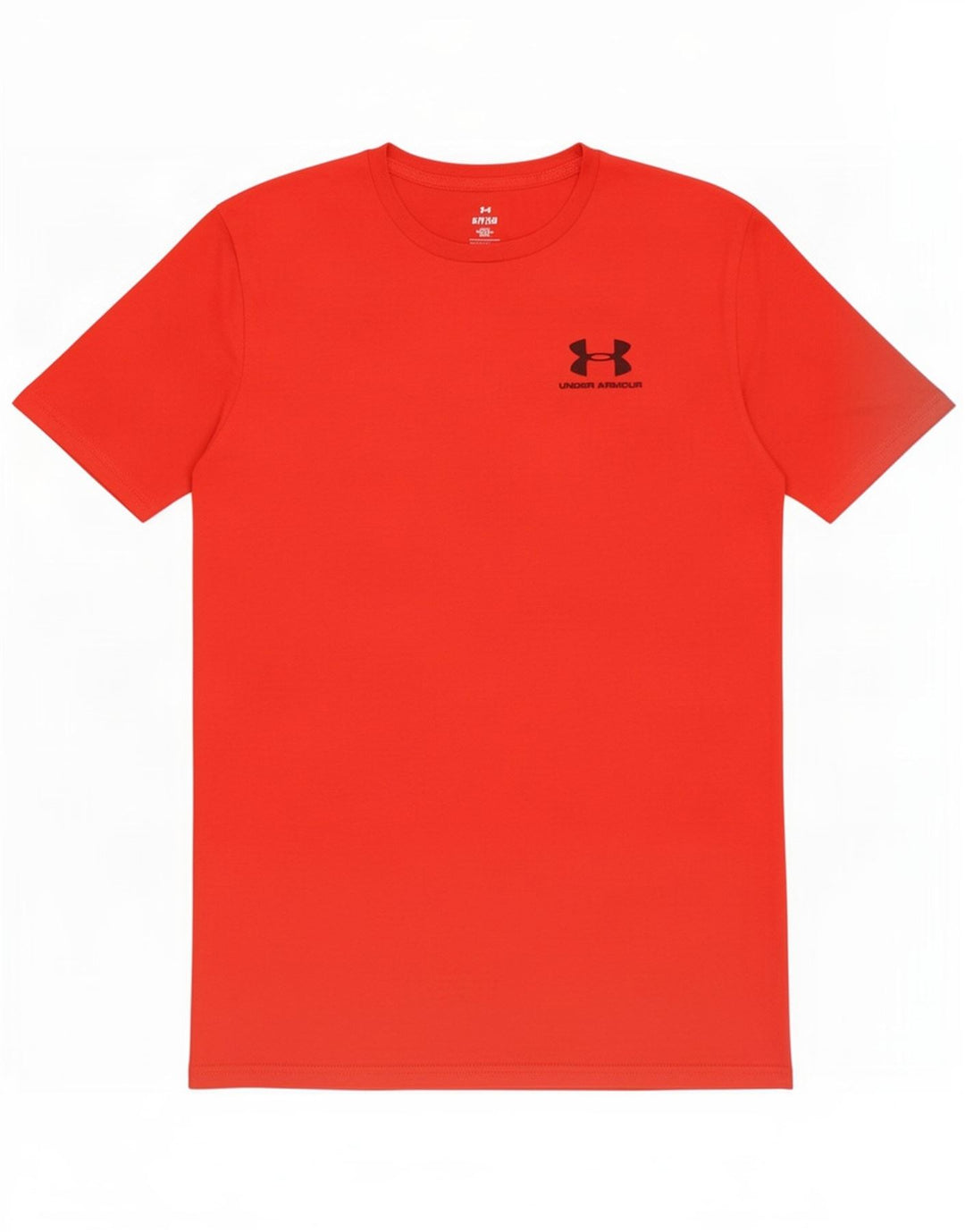 Under Armour Herre T-shirt Top Lille Rød Bomuld