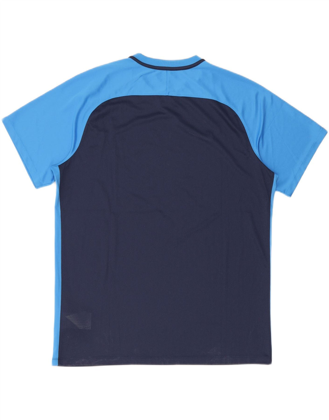 Nike Herre Dri Fit T-shirt Top 2XL Marineblå Colourblock Polyester