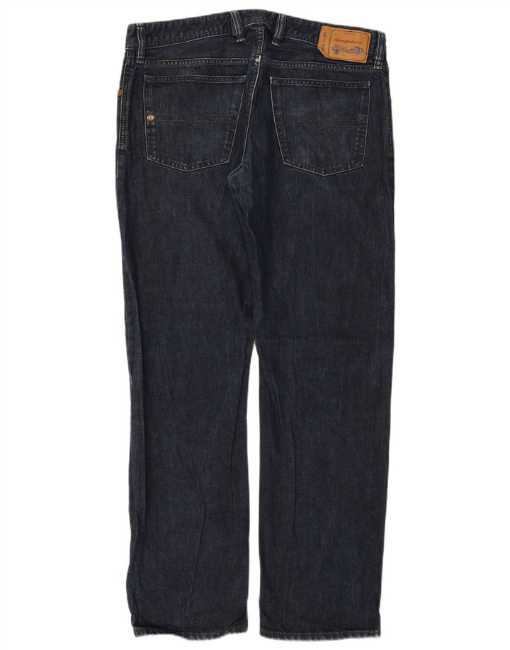 Diesel Herre Waykee Regular Straight Jeans W34 L32 Blå Bomuld