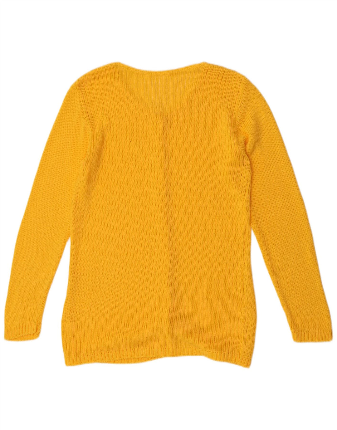 VINTAGE Dame Cardigan Sweater UK 14 Medium Gul
