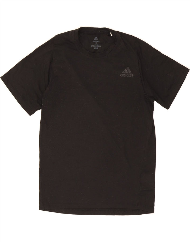 ADIDAS Mens Climalite T-Shirt Top Small Black Polyester Vintage Adidas and Second-Hand Adidas from Messina Hembry 