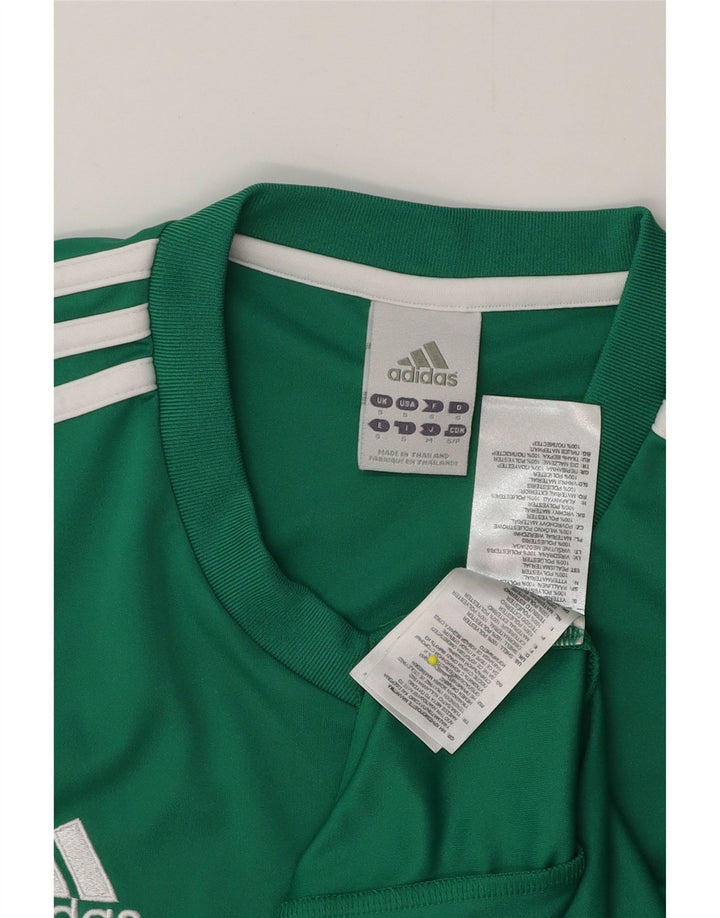 Adidas Herre Climalite T-Shirt Top Lille Grøn Polyester