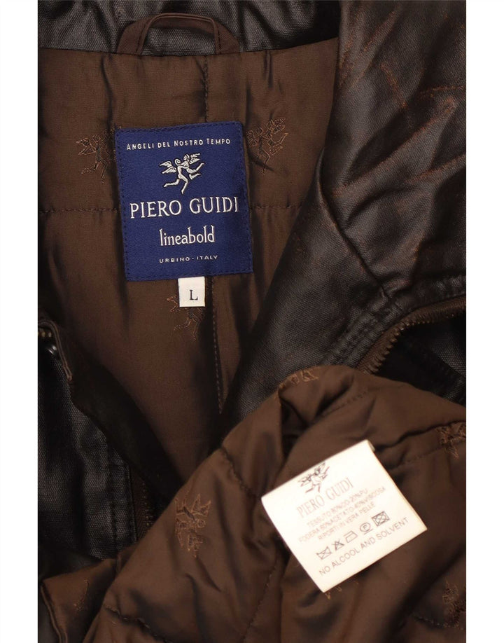Piero Guidi Herre Utility Jacket UK 40 Large Black Cotton
