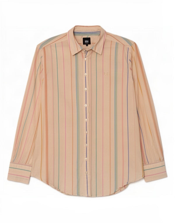 Crew Clothing Dameskjorte UK 14 Stor hvid nålestribet bomuld